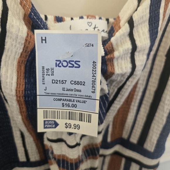 NWT Love Tree Striped Summer Dress - Picture 8 of 8